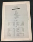 Vintage  Gone With The Wind 1961r Original Nm uncut 16 Page Centennial Pressbook