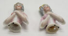 Two Pin Cushion Doll Porcelain Figurine Heads Vintage