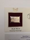 World War Ii  arsenal Of Democracy  22 Kt Gold First Day Cover  gum Intact 