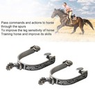 Western Cowboy Spurs Paired With 6 Holes Spurs Belt  Stainless Steel Western    