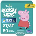 Pampers Easy Ups Training Pants  Size 4 2t-3t  80 Count  Potty Training  New