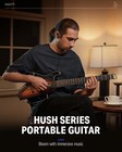 Donner Hush    I Acoustic Electric Travel Guitar For Silent Pratice   Earphone