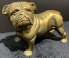 Vintage Older Solid Brass   Bronze 3 5kg Bulldog Heavy Chunky Statue Figure Prop
