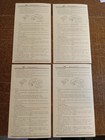 Lot Of 4 Vhs Label Lot Sheets Blanks Stickers Set