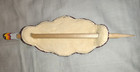 Vintage 1980s Plains Indian Hand Beaded Deerskin Hair Barrette Slide Pin Set