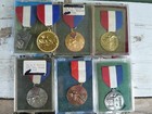 Lot Of 10 Vintage Ymca Swimming Medals With Ribbons In Plastic Cases