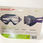 Speedo Swim Mask Goggles Expanded Kids View No Leak Anti Fog Uv Protection Blue