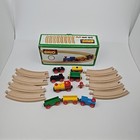 Vintage Brio Wooden Starter Train Set 33115 - Complete Plus Extra Train And Fig 