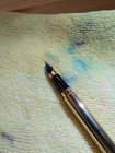 Sheaffer Crest  23k Gold Electroplate Body  18k Gold Conical F ef Nib