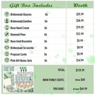 60 Pcs Bridesmaid Proposal Gifts Bridesmaid Box Set  Maid Of Honor Gifts Incl   