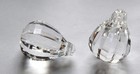 Vintage Crystal Clear Faceted Acrylic Pendants Drops Sm Pnd072