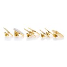 Omega 50th Anniversary Ltd Edition Speedmaster Set Of 8 Lapel Pins - Gold Toned