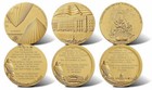 Us Mint 1 5 In Bronze 911 Fallen Heroes  New York  Pentagon  And Flt 93 Medals