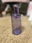 Vintage Purple Glass Decorative Bottle  Glossy  blossom And Blooms 