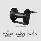 Master Mechanic 3 8  X 100  Steel Open Air Compressor Hose Storage Reel  Black