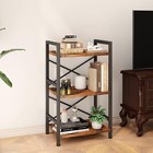 Book Shelf Storage Organizer For Living Room  Bedroom  And Home Office rustic