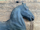 Antique Running Horse Weathervane Primitive American Folk Art Original Black