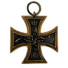 Original Wwi German Iron Cross 1914 Ek2 Rw Marked Variant Brass Core Buntmetall