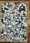 Vtg   Antique Sewing Button Lot 3  Lbs Mixed Materials Mop Lucite Bone Metal  