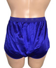 Vtg 1980s Mushroom Gusset Granny Nylon Panties Lace Sheer Royal Purple 7 New