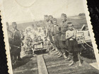 Wehrmacht Rough Tough Bunch W Kids Wwii Ww2 German Military Wartime Photo
