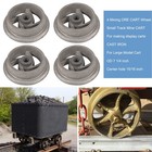 4pcs Mining Ore Car Small Track Mine Cart Wheel Cast Iron Diameter 7 1 4 For Lg