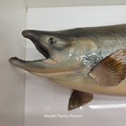Vintage Taxidermy Fish Mount Salmon Wall Hanging Lodge Cabin Decor Rustic
