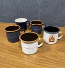 Lot Of 5 - Enamel Camping Coffee Tea Mugs United By Blue