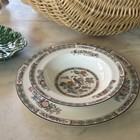 Wedgwood Kutani Crane 8    Rim Soup Bowl R4464 England Bone China 