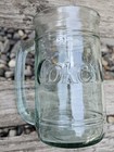 Vintage Coca-cola Coke Green Tint Glass Mug Stein With Handle 16oz