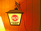 Excellent  1950 s Rca Spinning Advertizing Lantern