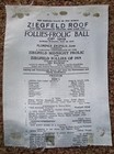 Silk Program 1919 Ziegfeld Follies   Midnight Frolic Fields Bert Williams Brice 