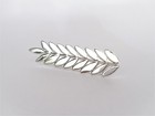 Small Silver Metal Leaf Hair Pin Clip Barrette For Fine Thin Hair