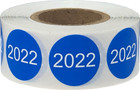 Circle Year Stickers   3 4 Inch Round - 500 Pack   Pick A Year