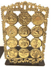 Vntg Judaica 12 Tribes Of Israel Coin Book Ends Judaism Jerusalem Hebrew Jewish