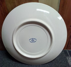 Vtg Japanese Sun Ceramics Round 12 5  Serving Platter W koi Fish   Lotus Flowers