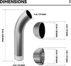 1 25  Curved Out Drain Fitting Replaces For Pitco A2510101