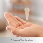Smoky Quartz Pendulum Crystal Stone  Faceted Pendulum Divination Tools  Dowsing