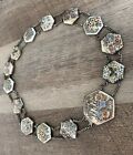 Antique Vintage Satsuma Hand-painted Ceramic Buckle Belt Japanese