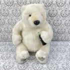 1999 Coca Cola White Polar Teddy Bear Drinking Coke Stuffed Toy Plush Vintage
