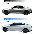Glossy Black Chrome Delete Window Trims For Infiniti Q60 2017-2020