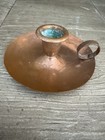 Vtg Copper Chamber Stock Candle Holder 4 5    Patina Finger Loop