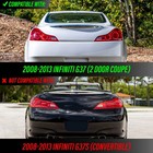 All Clear Tail Light Set Left   Right For 2008-2015 Infiniti G37   Q60 Coupe 2d