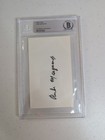 Rube Marquard Signed Index Card Beckett Authenticated