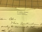 Vintage Paper -- Letter - From Dr Louis L Gilman - Rochester Nh