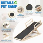 Dog Ramp For High Bed 55 11   Long 19 3  -27 17   Adjustable Height Pet Ramp