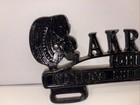 Vintage Akron Oh The Rubber Capital License Plate Topper Aluminum Car