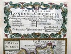 Surrey  London  By Emanuel Bowen C1720 Genuine Antique Engraved Map
