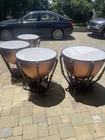 Timpani 4  Ludwig  Fiberglass Timpani  Extended Collars Pro Gauges  32 29 26 23 