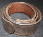 Wwi Imperial German Army Leather Belt  110  End Stamped  Field Worn  41 Inch Tip